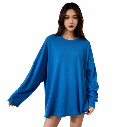 Relaxed Fit Long Sleeve Tunic – Vibrant Multi-Color Options