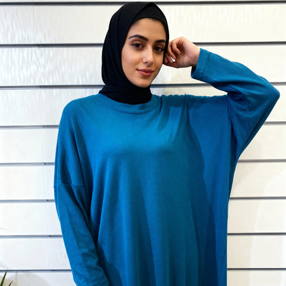 Relaxed Fit Long Sleeve Tunic – Vibrant Multi-Color Options