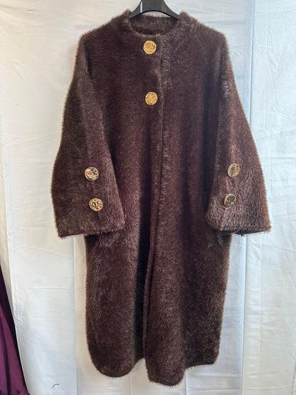 Oversized Fuzzy Longline Cardigan Coat – Ultra-Soft Winter Essential