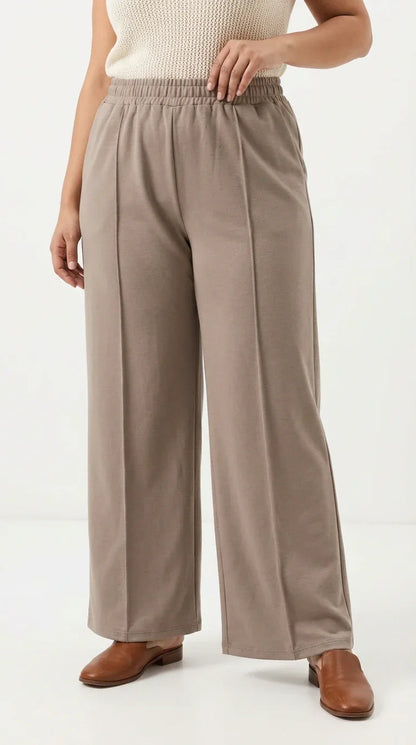 Relaxed Fit Elastic Waist Pants – Lightweight Everyday Comfort - 789