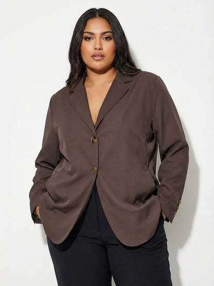 Relaxed Boyfriend Blazer – Everyday Oversized Layering Essential - 789