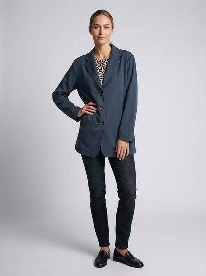 Relaxed Boyfriend Blazer – Everyday Oversized Layering Essential - 789