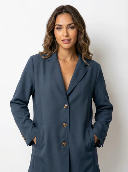 Relaxed Boyfriend Blazer – Everyday Oversized Layering Essential - 789