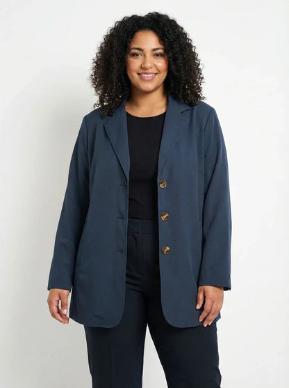 Relaxed Boyfriend Blazer – Everyday Oversized Layering Essential - 789