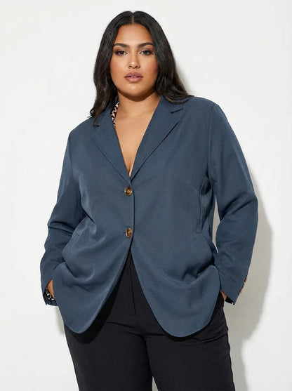 Relaxed Boyfriend Blazer – Everyday Oversized Layering Essential - 789