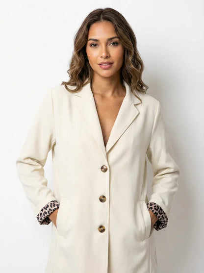 Relaxed Boyfriend Blazer – Everyday Oversized Layering Essential - 789