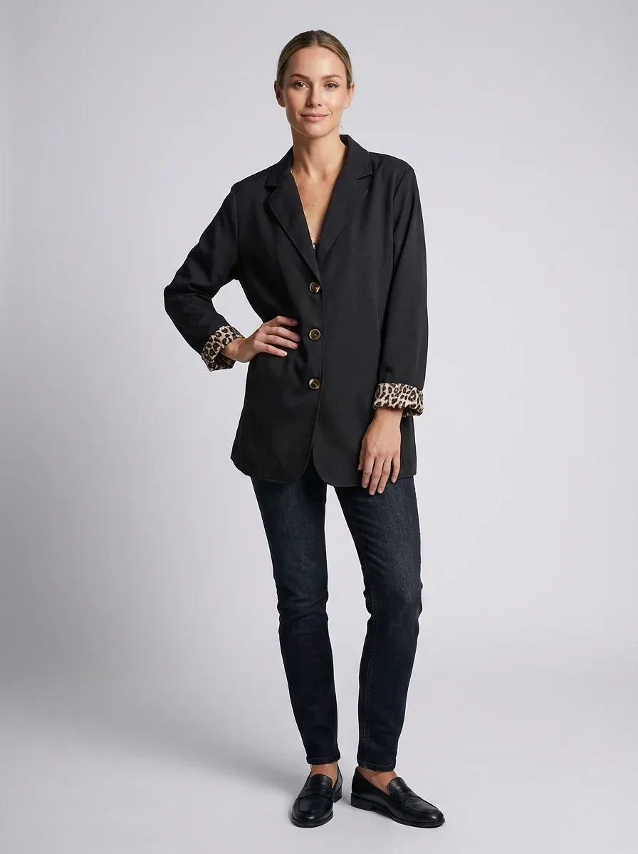 Relaxed Boyfriend Blazer – Everyday Oversized Layering Essential - 789