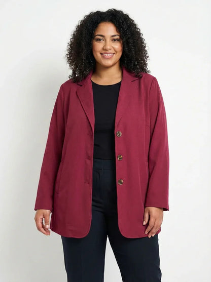 Relaxed Boyfriend Blazer – Everyday Oversized Layering Essential - 789
