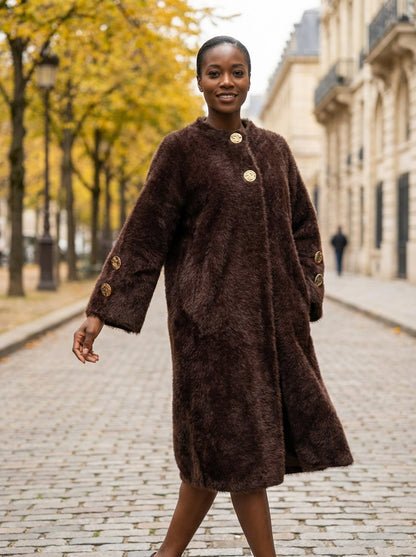 Oversized Fuzzy Longline Cardigan Coat – Ultra-Soft Winter Essential