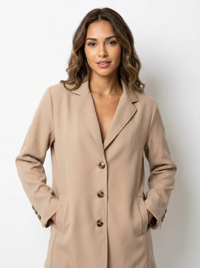 Relaxed Boyfriend Blazer – Everyday Oversized Layering Essential - 789