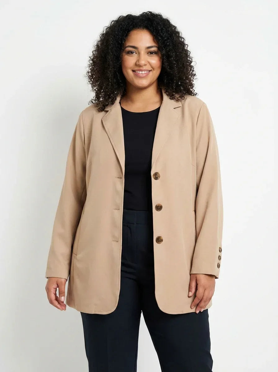 Relaxed Boyfriend Blazer – Everyday Oversized Layering Essential - 789