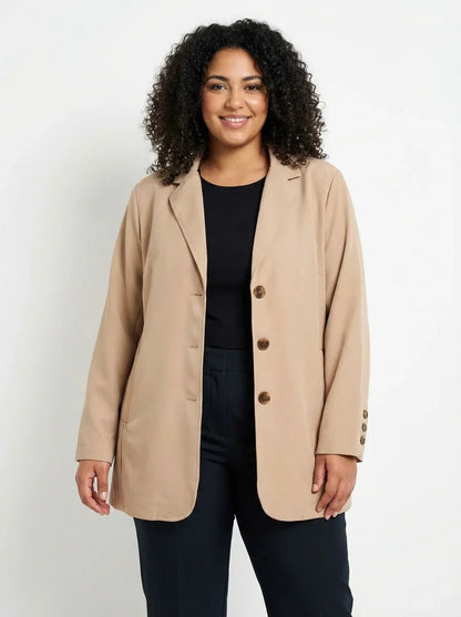 Relaxed Boyfriend Blazer – Everyday Oversized Layering Essential - 789