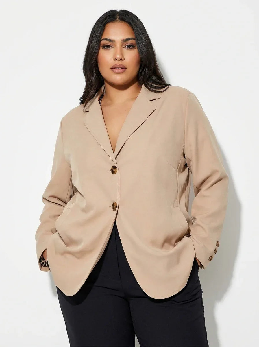 Relaxed Boyfriend Blazer – Everyday Oversized Layering Essential - 789