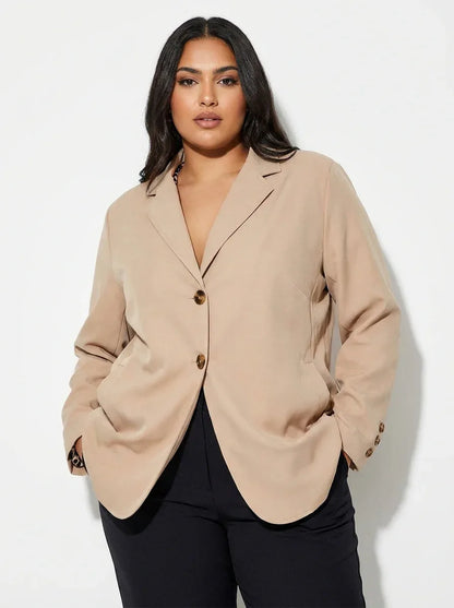 Relaxed Boyfriend Blazer – Everyday Oversized Layering Essential - 789