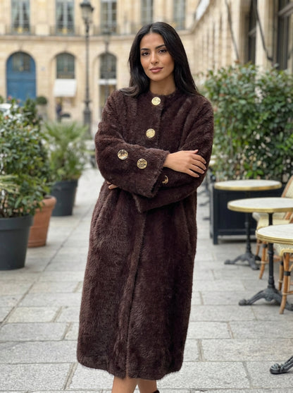 Oversized Fuzzy Longline Cardigan Coat – Ultra-Soft Winter Essential