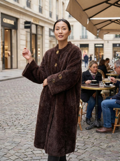 Oversized Fuzzy Longline Cardigan Coat – Ultra-Soft Winter Essential